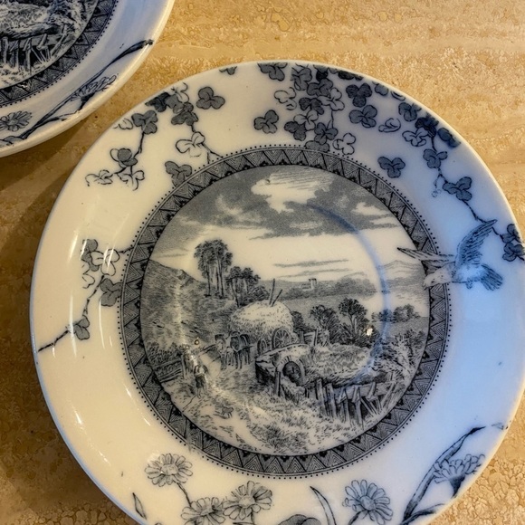 Brownfield & Son Trademark Woodland Vintage No 14058 Vintage Porcelain Tea Plate - Picture 4 of 10